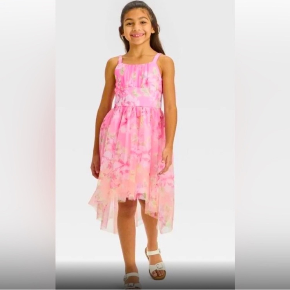 NWT ZENZI hi low dress girls 8
